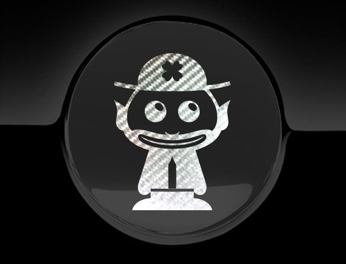 Adorable Leprechaun Fuel Cap Car Sticker