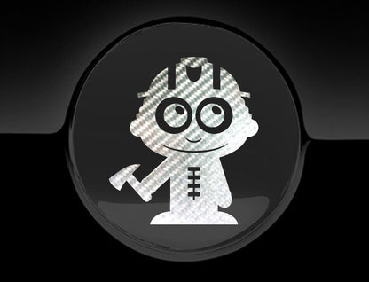 Adorable Firefighter Fuel Cap Car Sticker