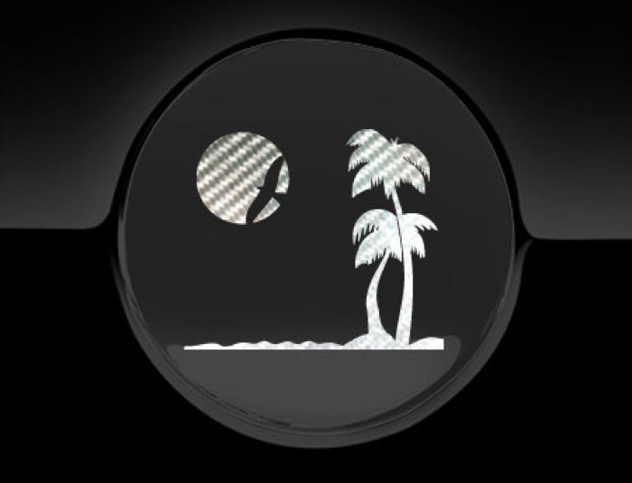Paradise Beach Fuel Cap Cover Car Sticker