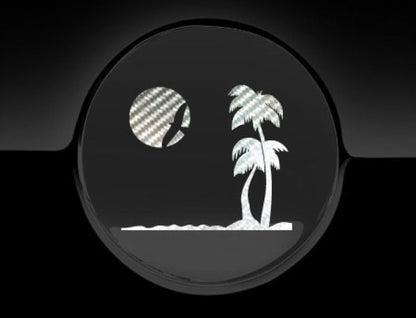 Paradise Beach Fuel Cap Cover Car Sticker