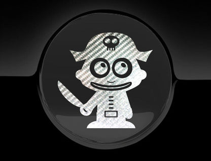 Adorable Pirate Fuel Cap Car Sticker