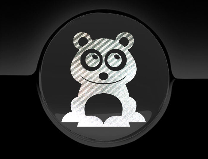Adorable Panda Fuel Cap Car Sticker