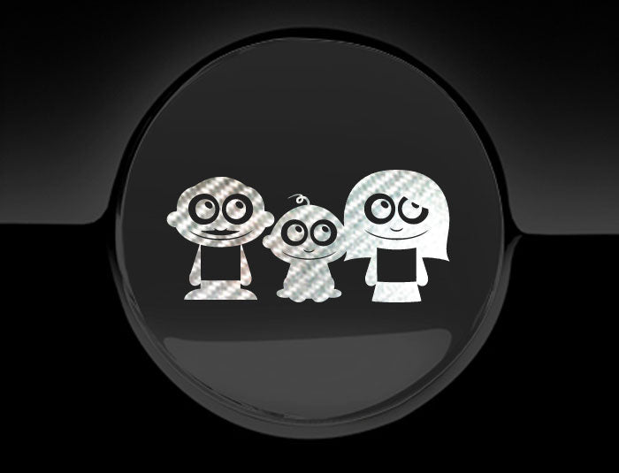 Adorable Family Fuel Cap Car Sticker