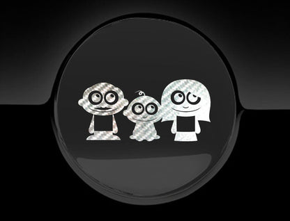 Adorable Family Fuel Cap Car Sticker