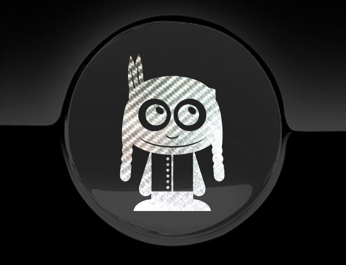 Adorable Indian Fuel Cap Car Sticker