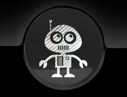 Adorable Robot Fuel Cap Car Sticker