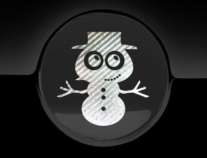 Adorable Snowman Fuel Cap Car Sticker