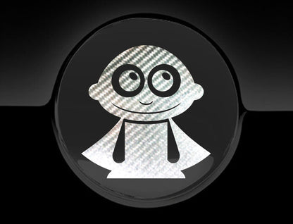 Adorable Superhero Fuel Cap Car Sticker
