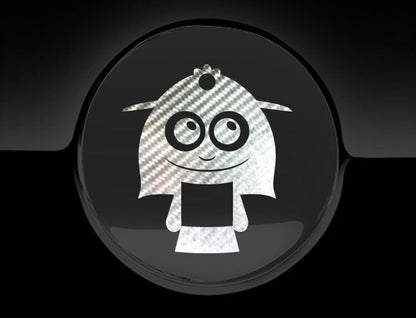 Adorable Lady Fuel Cap Car Sticker