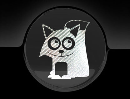 Adorable Fox Fuel Cap Car Sticker