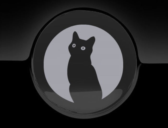 Moon Cat Fuel Cap Cover Car Sticker