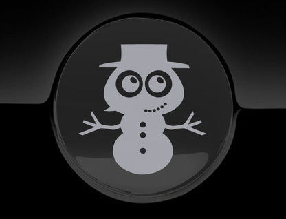 Adorable Snowman Fuel Cap Car Sticker