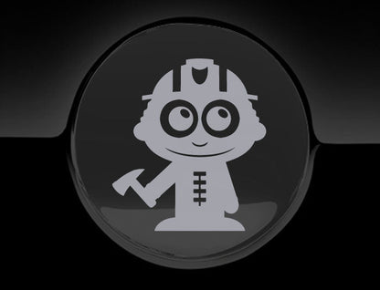 Adorable Firefighter Fuel Cap Car Sticker