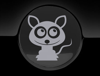 Adorable Rat Fuel Cap Car Sticker