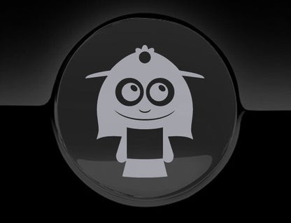 Adorable Lady Fuel Cap Car Sticker