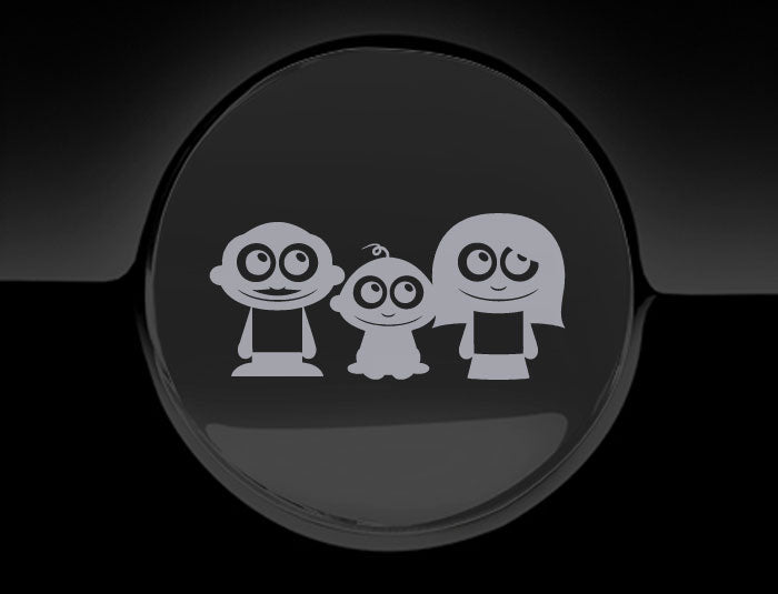 Adorable Family Fuel Cap Car Sticker