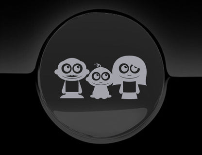 Adorable Family Fuel Cap Car Sticker