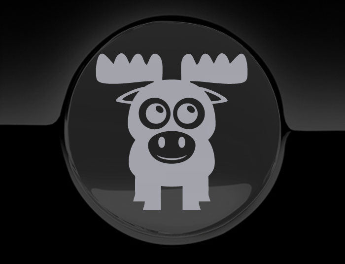Adorable Moose Fuel Cap Car Sticker