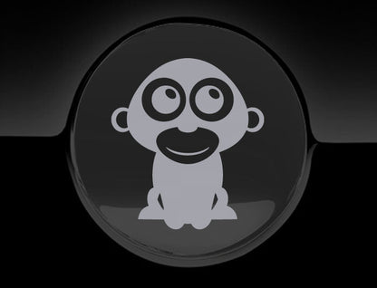 Adorable Gorilla Fuel Cap Car Sticker