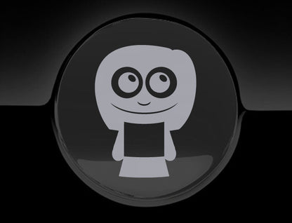 Adorable Woman Fuel Cap Car Sticker