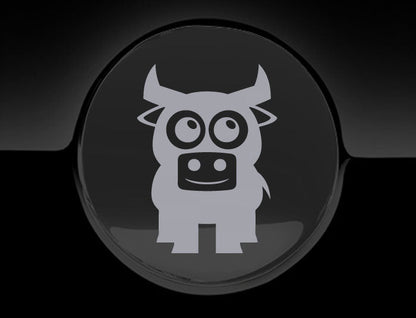 Adorable Bull Fuel Cap Car Sticker