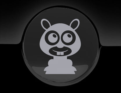 Adorable Mole Fuel Cap Car Sticker