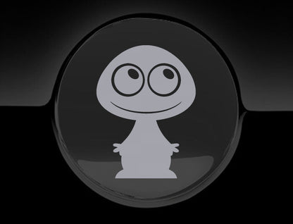 Adorable Alien Fuel Cap Car Sticker
