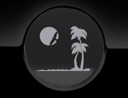 Paradise Beach Fuel Cap Cover Car Sticker