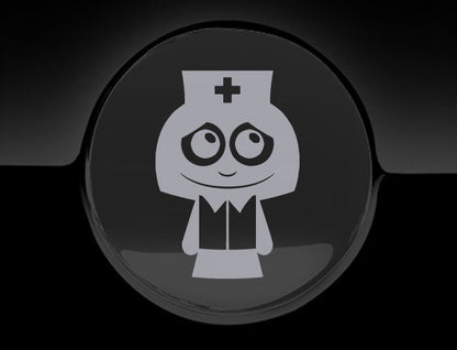 Adorable Nurse Fuel Cap Car Sticker