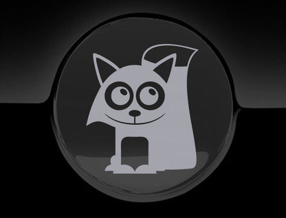 Adorable Fox Fuel Cap Car Sticker