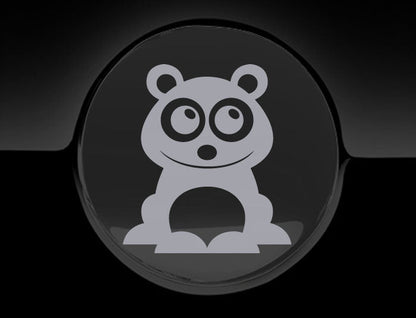 Adorable Panda Fuel Cap Car Sticker