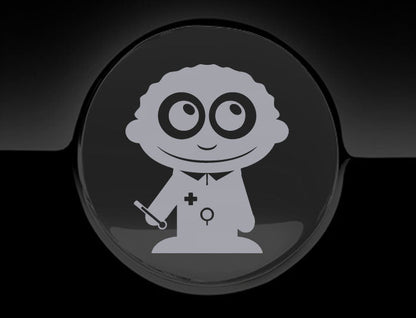 Adorable Doctor Fuel Cap Car Sticker