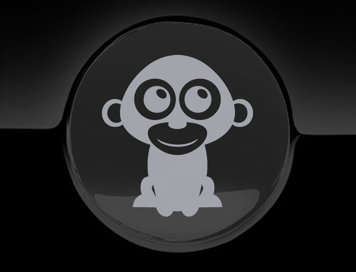 Adorable Monkey Fuel Cap Car Sticker