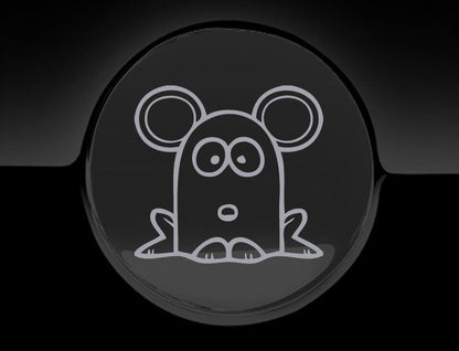 Funny Cartoon MouseFuel Cap Cover Car Sticker