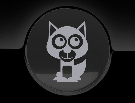Adorable Husky Fuel Cap Car Sticker
