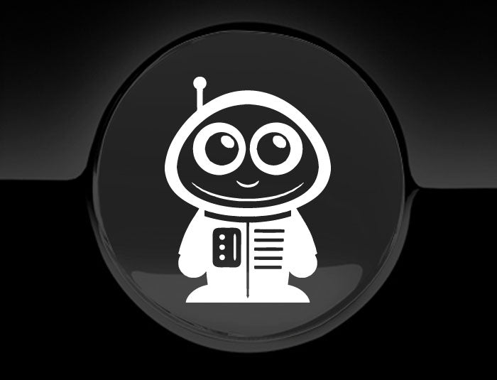 Adorable Astronaut Fuel Cap Car Sticker