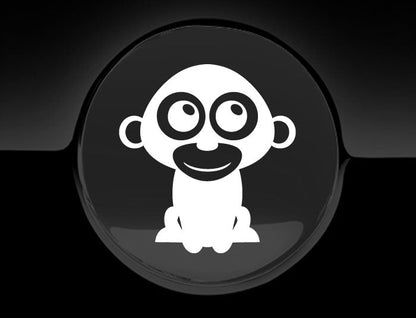 Adorable Monkey Fuel Cap Car Sticker