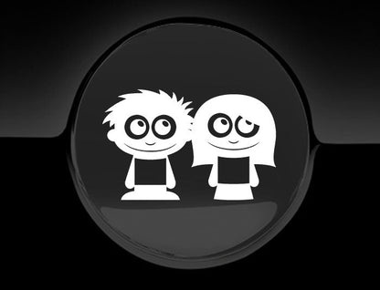 Adorable Friends Fuel Cap Car Sticker