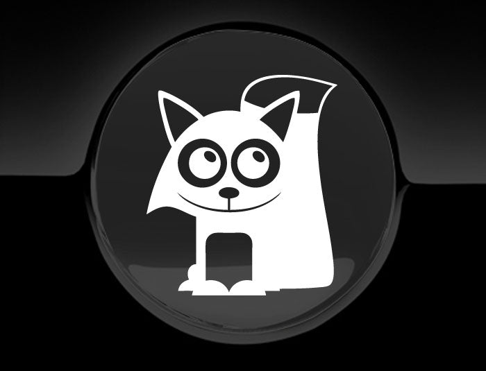 Adorable Fox Fuel Cap Car Sticker