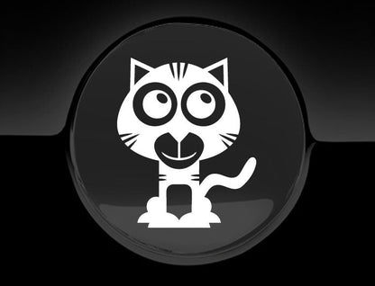 Adorable Tiger Fuel Cap Car Sticker