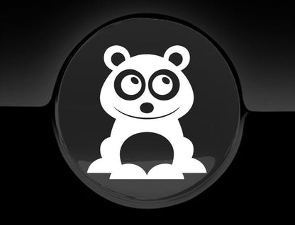 Adorable Panda Fuel Cap Car Sticker