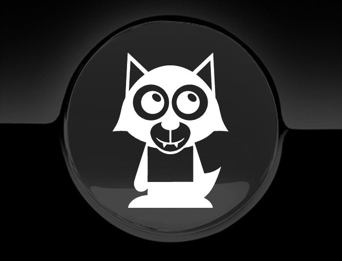 Adorable Werewolf Fuel Cap Car Sticker