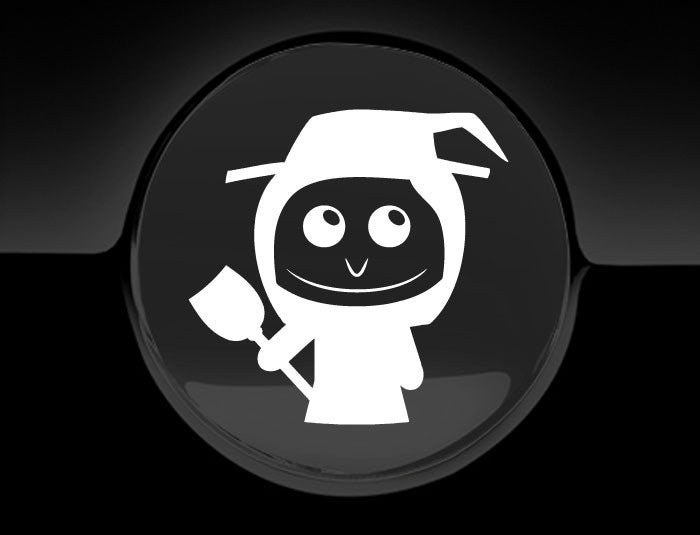 Adorable Witch Fuel Cap Car Sticker