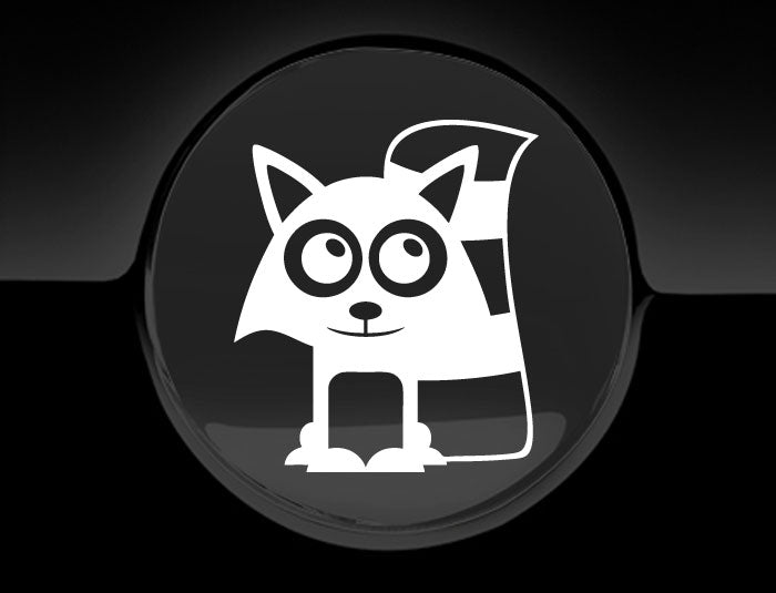 Adorable Raccoon Fuel Cap Car Sticker
