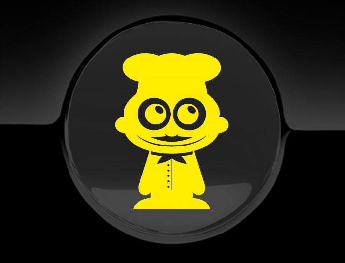 Adorable Chef Fuel Cap Car Sticker