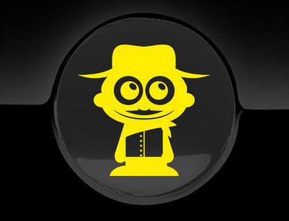 Adorable Cowboy Fuel Cap Car Sticker