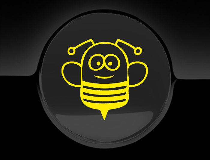 Funny Cartoon Bee Fuel Cap Cover Car Sticker