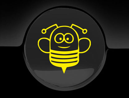 Funny Cartoon Bee Fuel Cap Cover Car Sticker