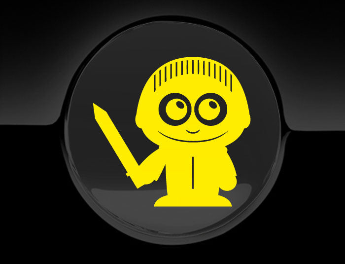 Adorable Knight Fuel Cap Car Sticker
