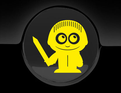 Adorable Knight Fuel Cap Car Sticker